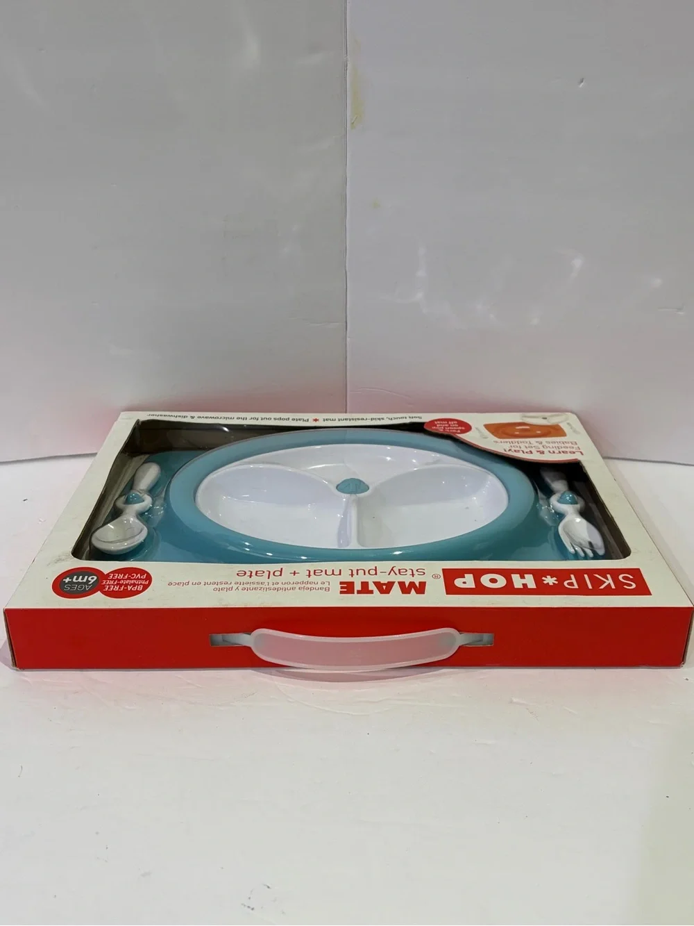 Skip Hop MATE Stay-Put Feeding Set with Utensils NRFB